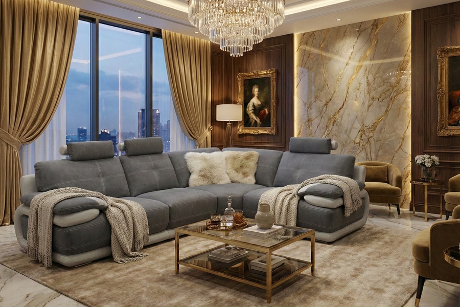 DIVANO ANGOLARE BALTICO 4 Divano angolare mod : BALTICO