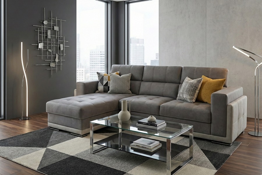 BARI I 4 Divano con penisola mod : BARI I