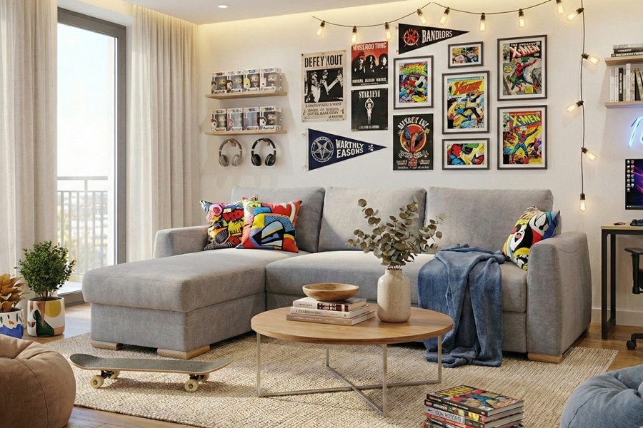 CREMA 4 Divano con penisola mod : CREMA