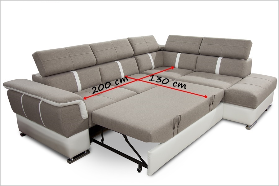 Divano -IBIZA DUE -MIUSRE -LETTO Divano angolare mod : IBIZA II