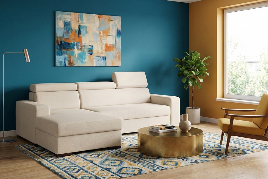 Divano con penisola mod : FENICE Z1