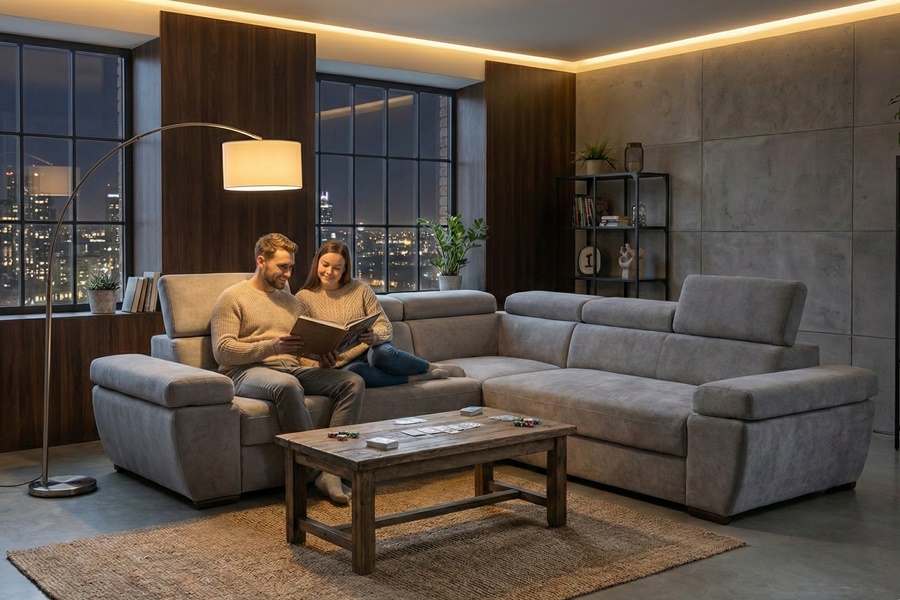 HILTON M8 10 Divano angolare mod : ELTON M8