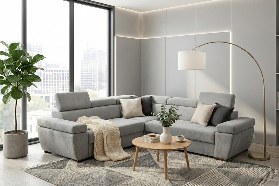 HILTON M8 5 Divano angolare mod : ELTON M8