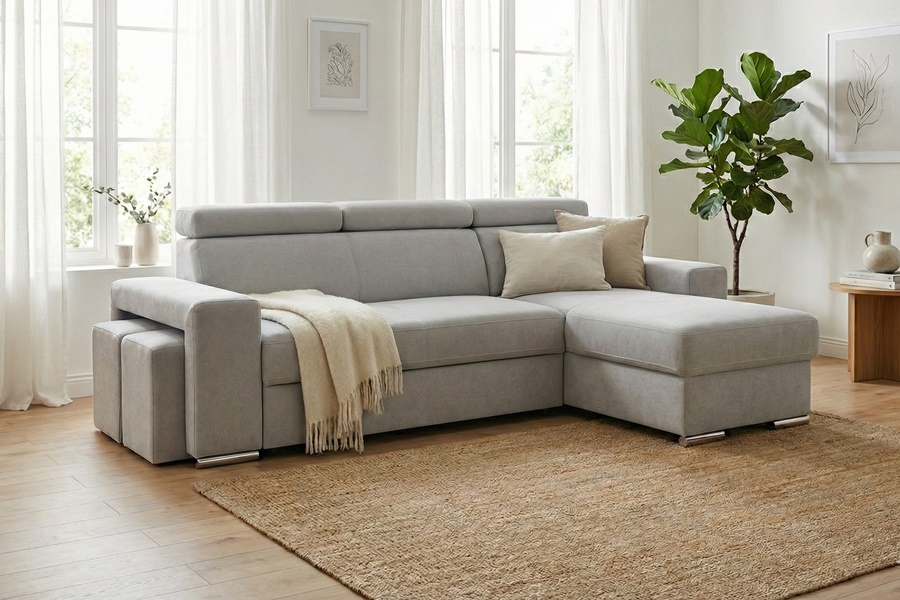 Divano con penisola mod : FENICE KM2