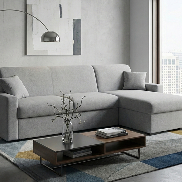 DIVANO LETTO MOD ADAMELLO CON PENISOLA 3 Divano rete elettrosaldata mod: ADAMELLO CON PENISOLA