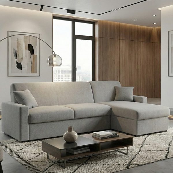 DIVANO LETTO MOD ADAMELLO CON PENISOLA 7 Divano rete elettrosaldata mod: ADAMELLO CON PENISOLA