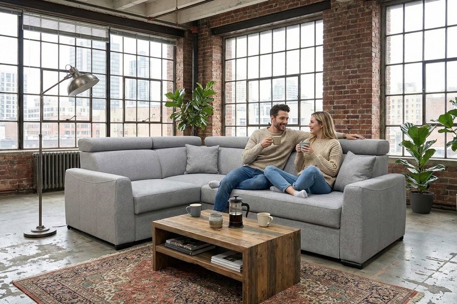 Divano angolare mod : FENICE H2