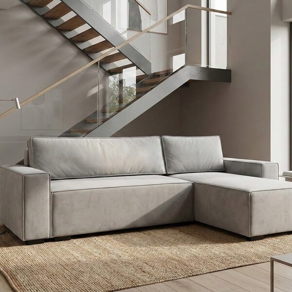 DIVANO CON PENISOLA ALBERTO 4 Divano con penisola mod : ALBERTO