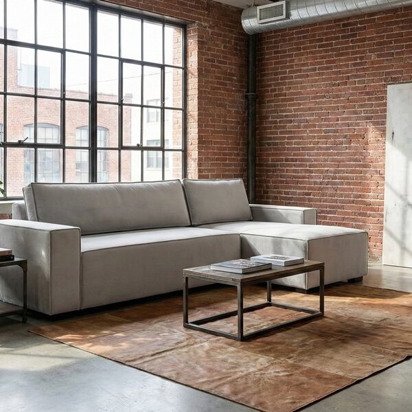 DIVANO CON PENISOLA ALBERTO 5 Divano con penisola mod : ALBERTO