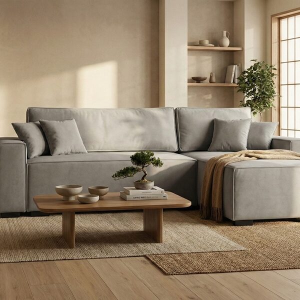 DIVANO CON PENISOLA ALBERTO 7 Divano con penisola mod : ALBERTO