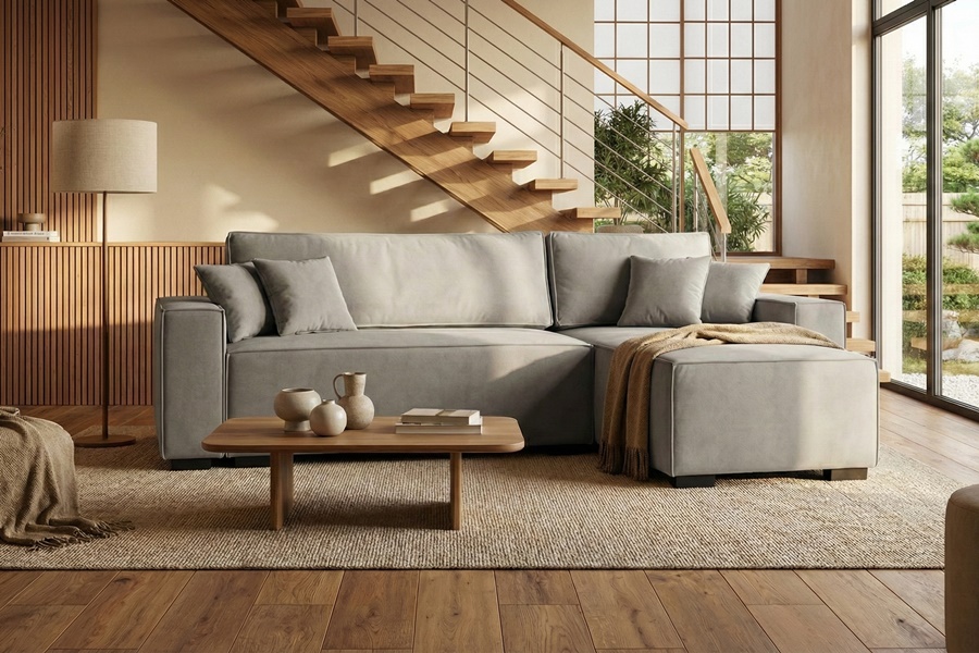 DIVANO CON PENISOLA ALBERTO 8 Divano con penisola mod : ALBERTO