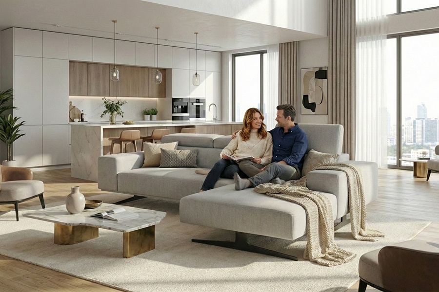 Divano con penisola mod : LIVIO Z2