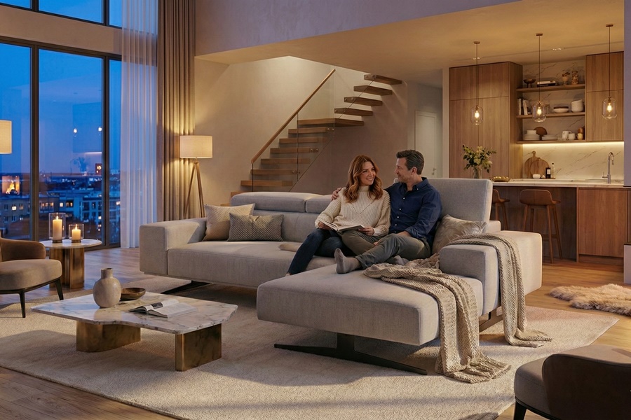 Divano con penisola mod : LIVIO Z2