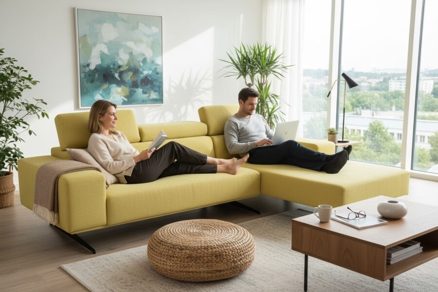 Divano con penisola mod : LIVIO Z2