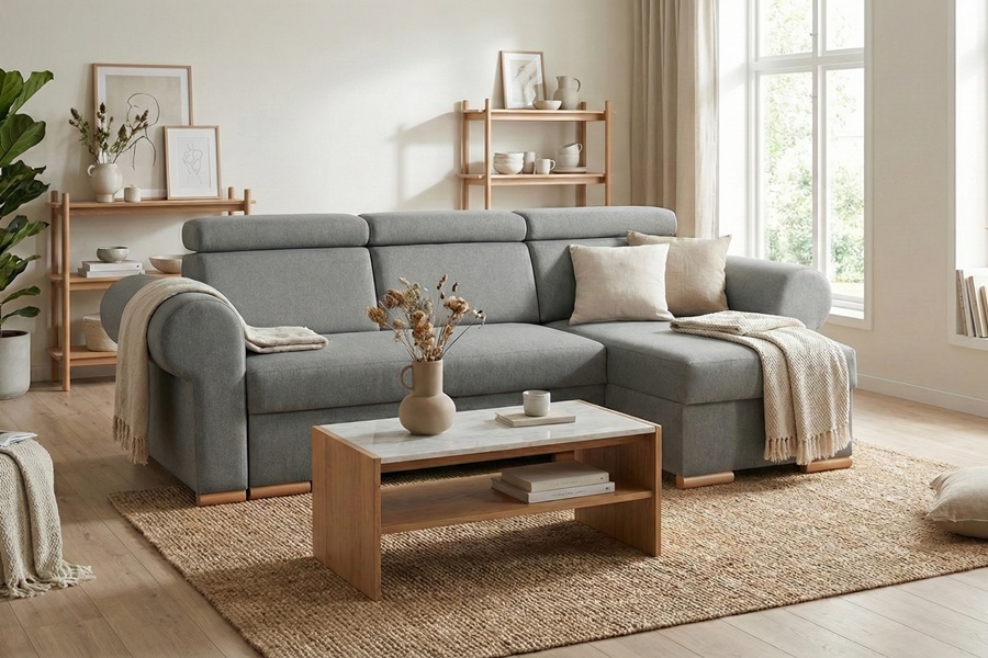 DIVANO LETTO MOD SOVRANO Z2 6 Divano con penisola mod : SOVRANO Z2