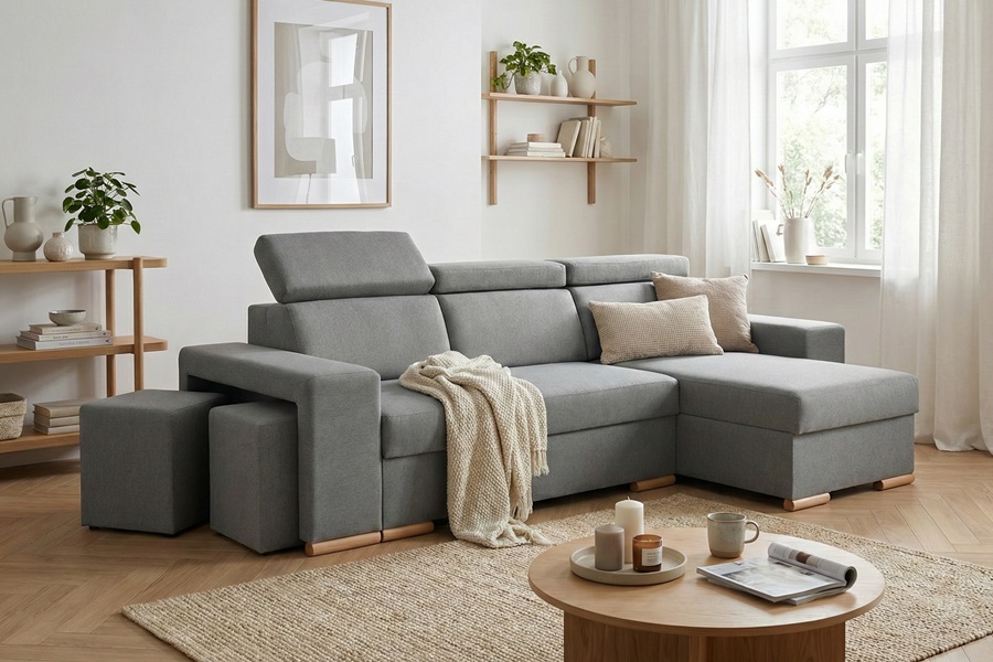 Divano con penisola mod : SOVRANO Z3