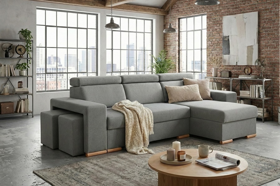 Divano con penisola mod : SOVRANO Z3