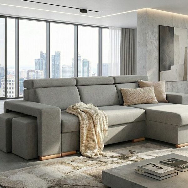 Divano con penisola mod : SOVRANO Z3