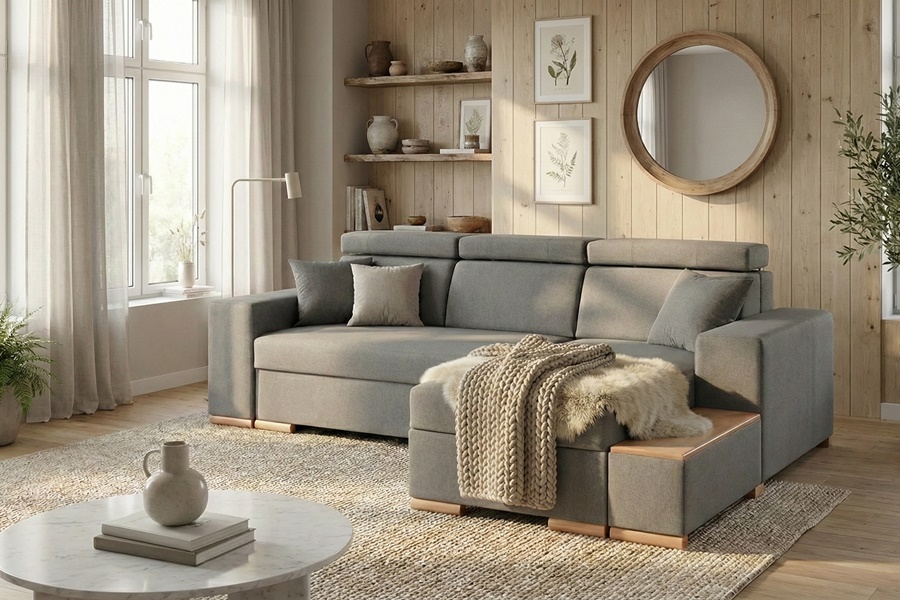 Divano con penisola mod : SOVRANO Z6