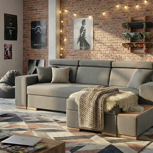 Divano con penisola mod : SOVRANO Z6