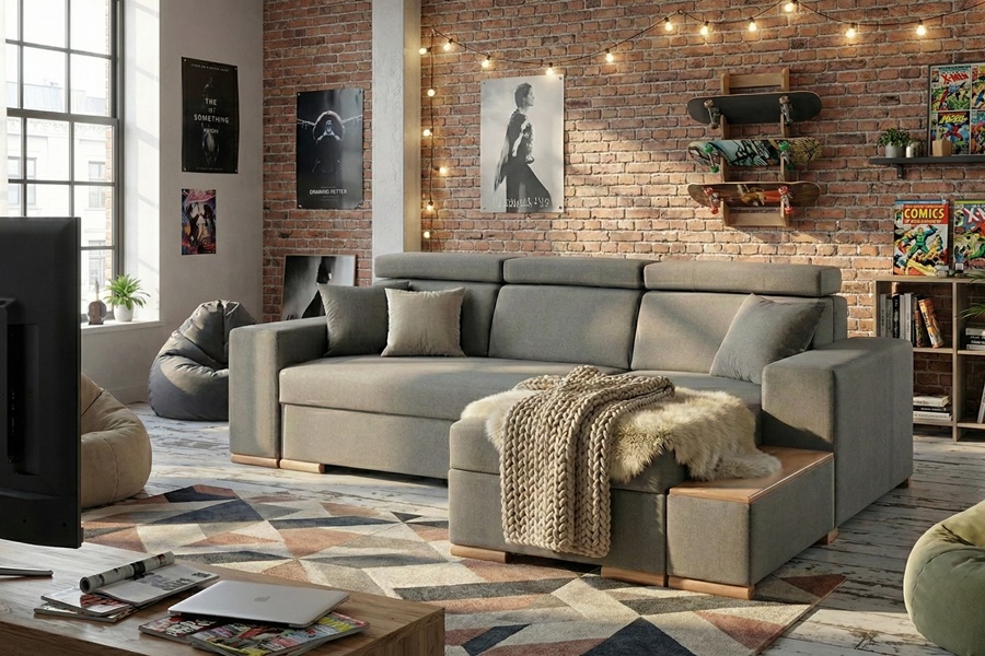 Divano con penisola mod : SOVRANO Z6