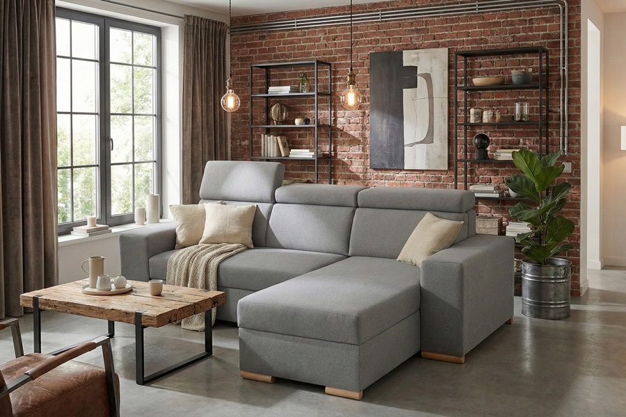 Divano con penisola mod : SOVRANO Z5