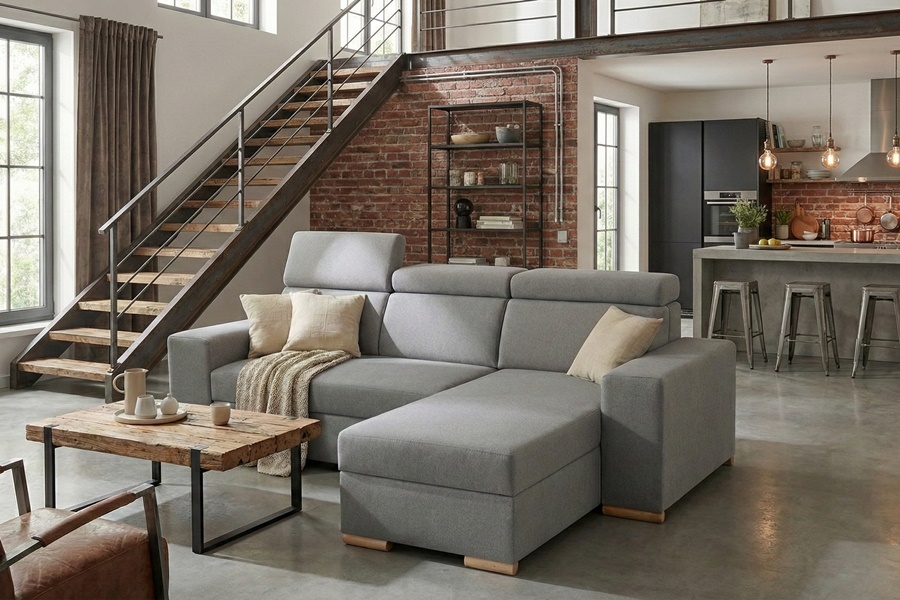 Divano con penisola mod : SOVRANO Z5