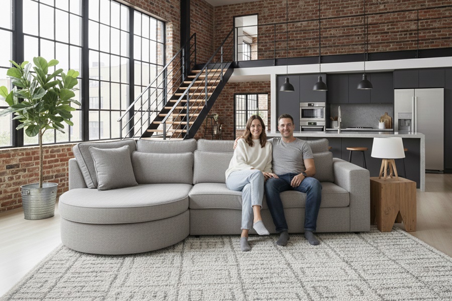 DIVANO MOD CLYDE 10 Divano con penisola mod : CLEYDE A1