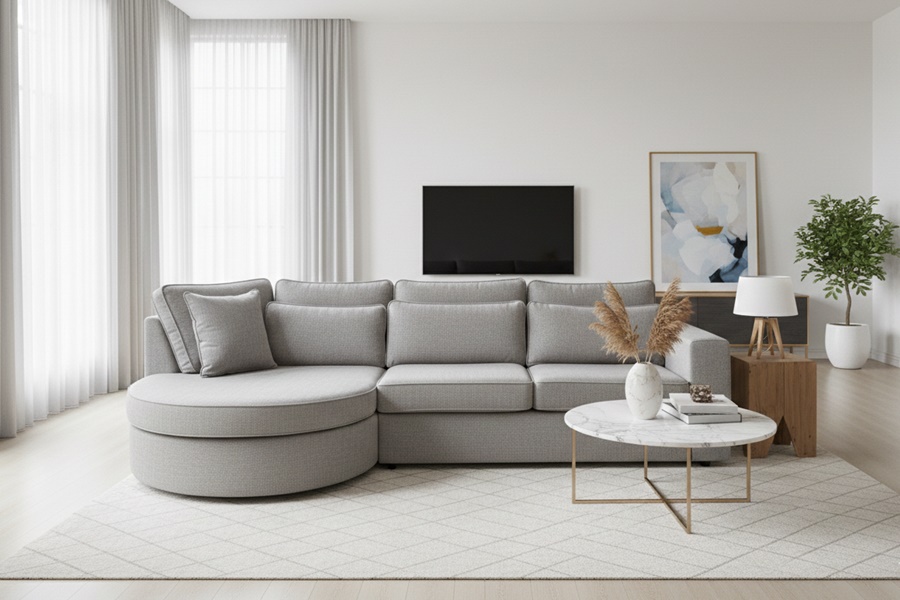 DIVANO MOD CLYDE 11 Divano con penisola mod : CLEYDE A1