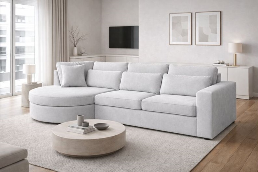 DIVANO MOD CLYDE 12 Divano con penisola mod : CLEYDE A1