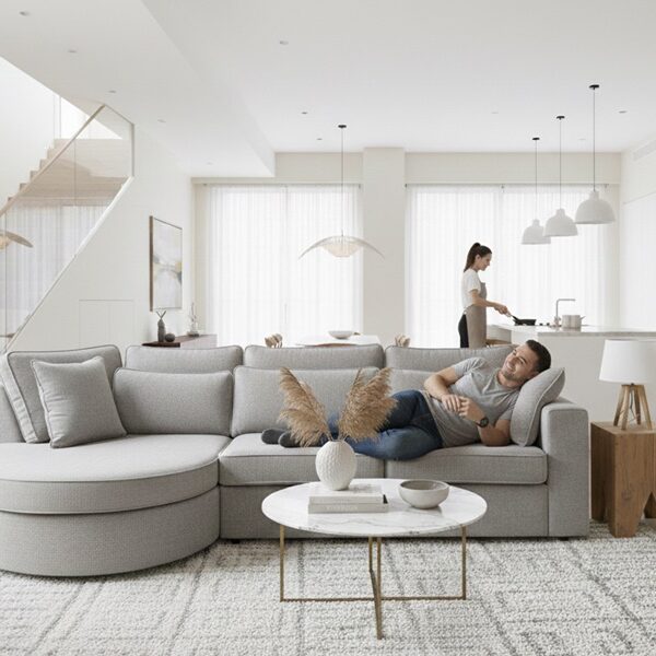 DIVANO MOD CLYDE 18 Divano con penisola mod : CLEYDE A1