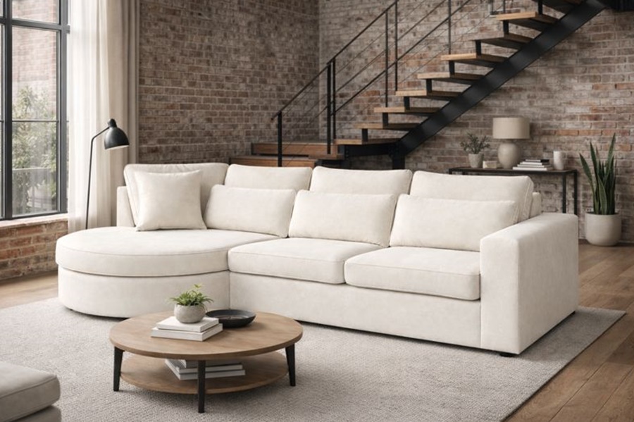 DIVANO MOD CLYDE 4 Divano con penisola mod : CLEYDE A1