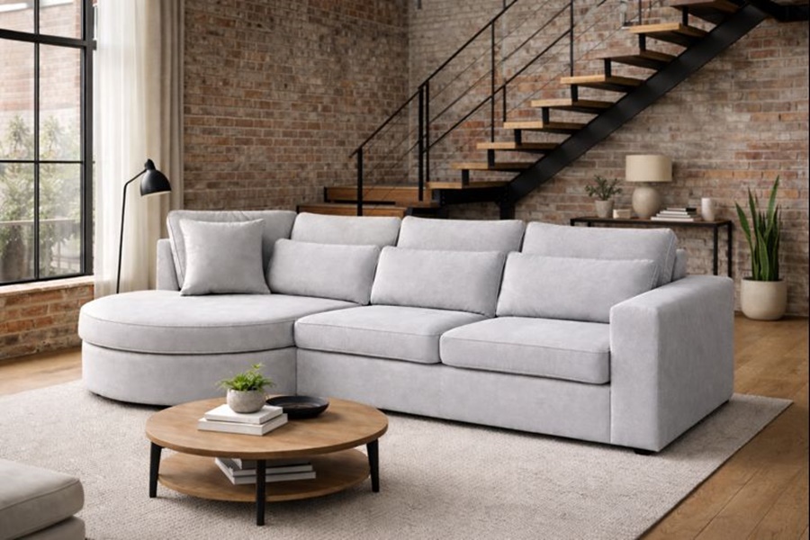 DIVANO MOD CLYDE 6 Divano con penisola mod : CLEYDE A1