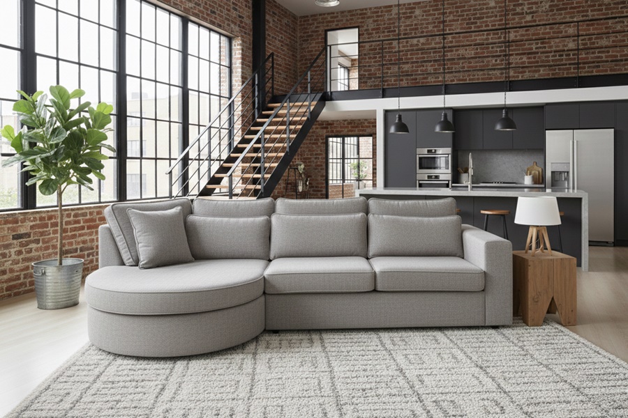DIVANO MOD CLYDE 8 Divano con penisola mod : CLEYDE A1