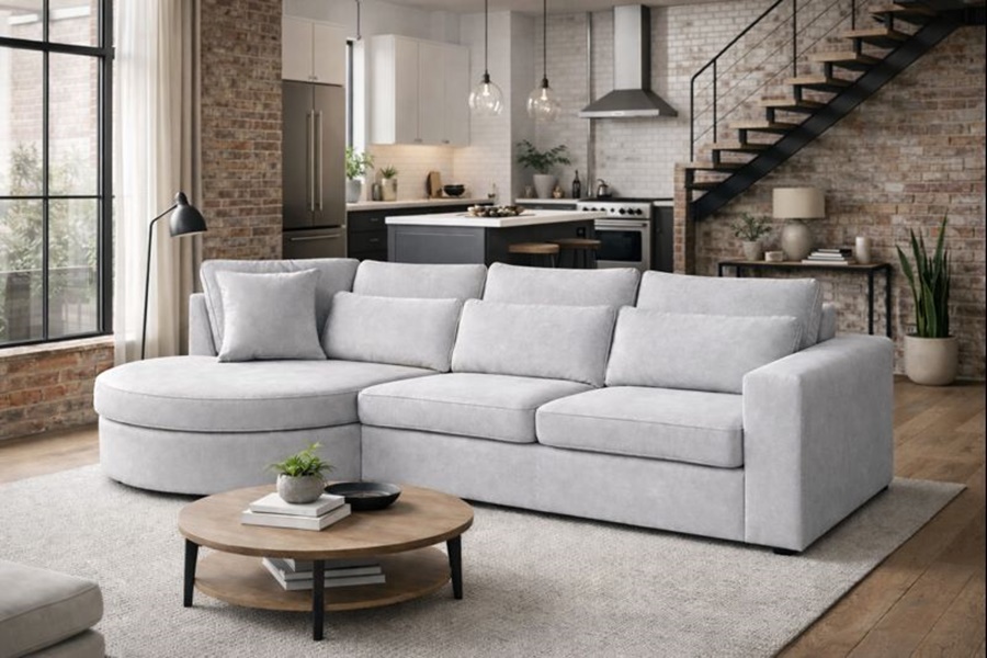 DIVANO MOD CLYDE 9 Divano con penisola mod : CLEYDE A1