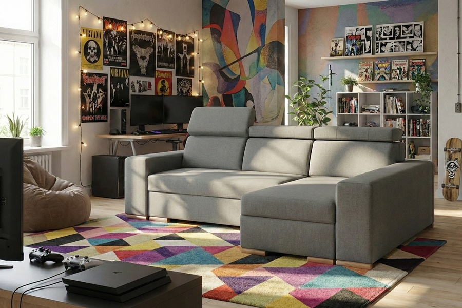 Divano con penisola mod : SOVRANO Z4