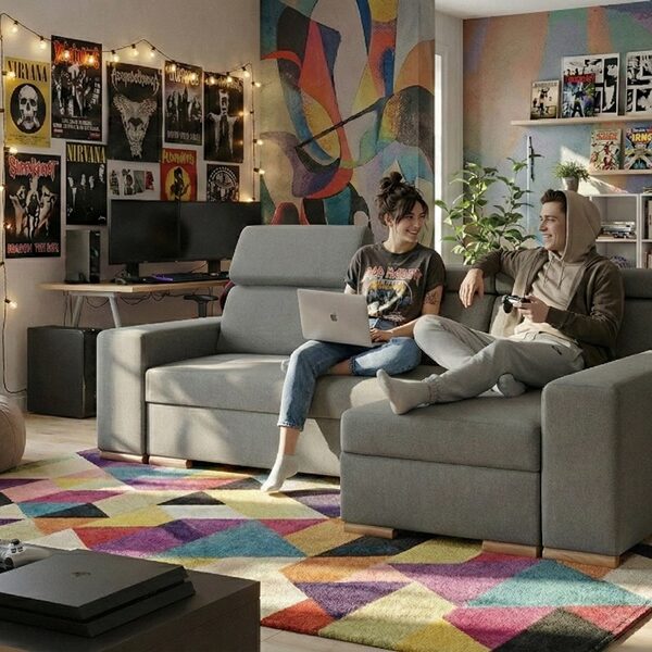 Divano con penisola mod : SOVRANO Z4