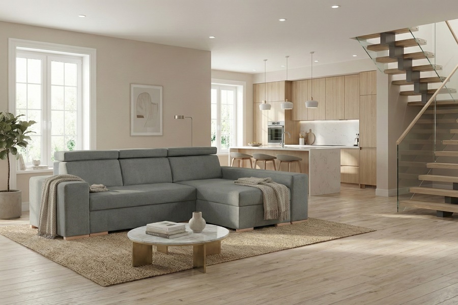 Divano con penisola mod : SOVRANO Z4