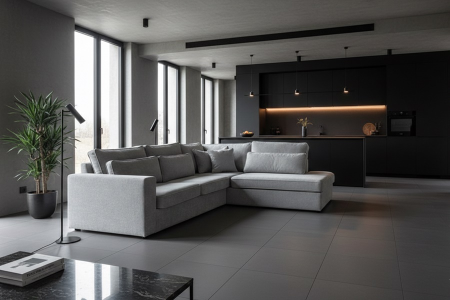 DICANI ANGOLARE MOD CLEYDE ANG 10 Divano con penisola mod : CLEYDE A3A