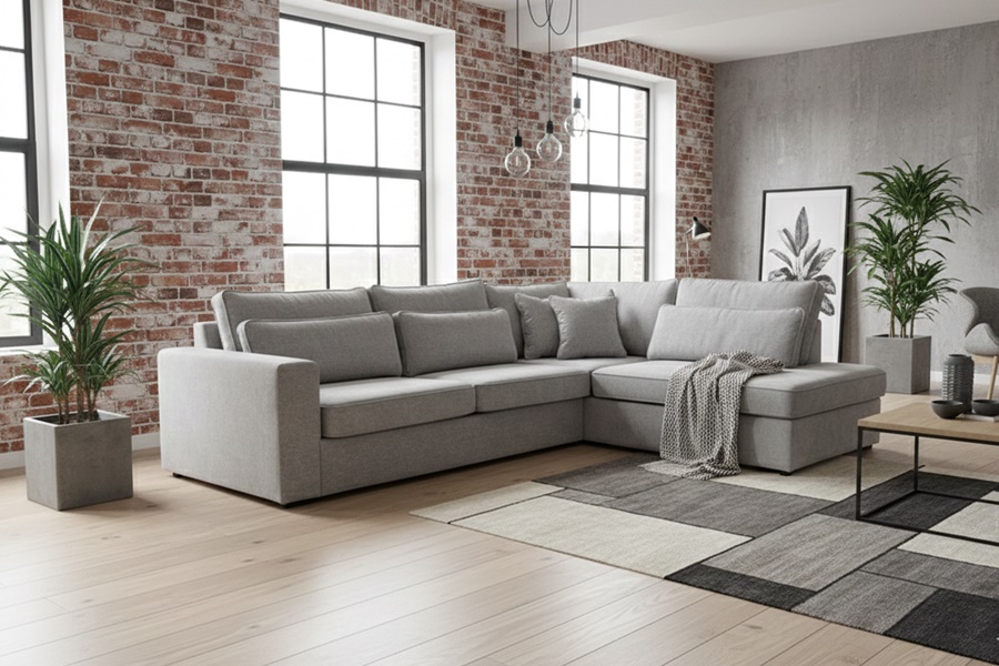 DICANI ANGOLARE MOD CLEYDE ANG 5 Divano con penisola mod : CLEYDE A3A