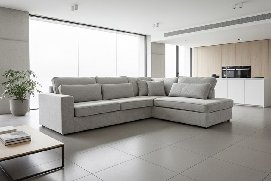 DICANI ANGOLARE MOD CLEYDE ANG 9 Divano con penisola mod : CLEYDE A3A