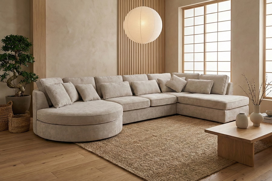 DIVANO ANGOLARE MOD CLYDE U 7 Divano angolare mod : CLEYDE U