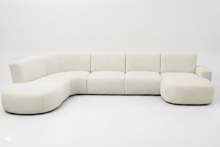 DIVANO ANGOLARE MODO U 4 SX Divano angolare mod : MODO U