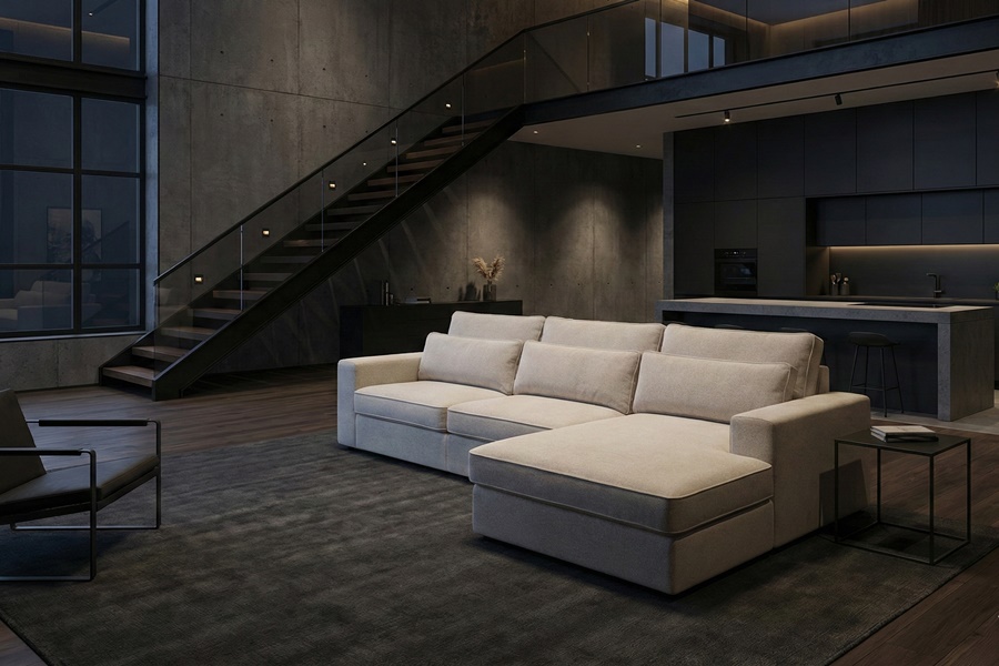 Divano con penisola mod : CLEYDE A2P