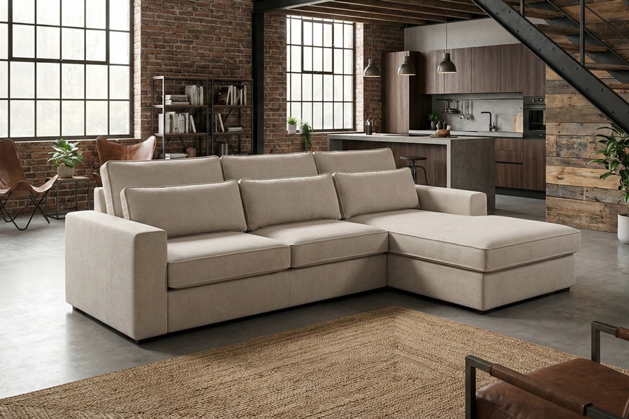 Divano con penisola mod : CLEYDE A2P