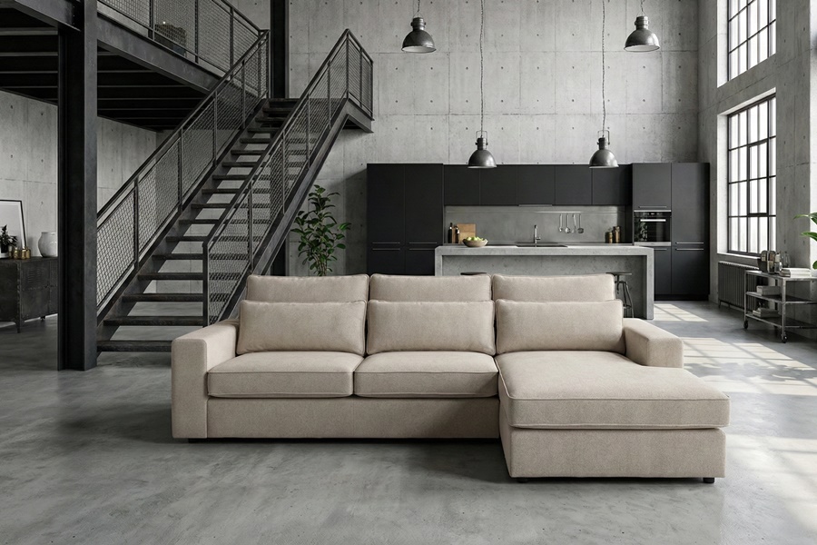 Divano con penisola mod : CLEYDE A2P