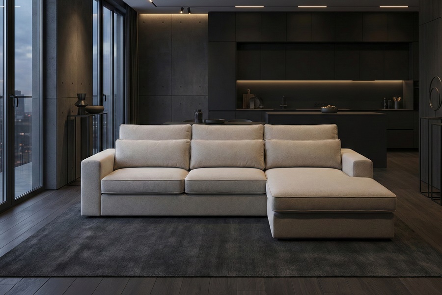 Divano con penisola mod : CLEYDE A2P